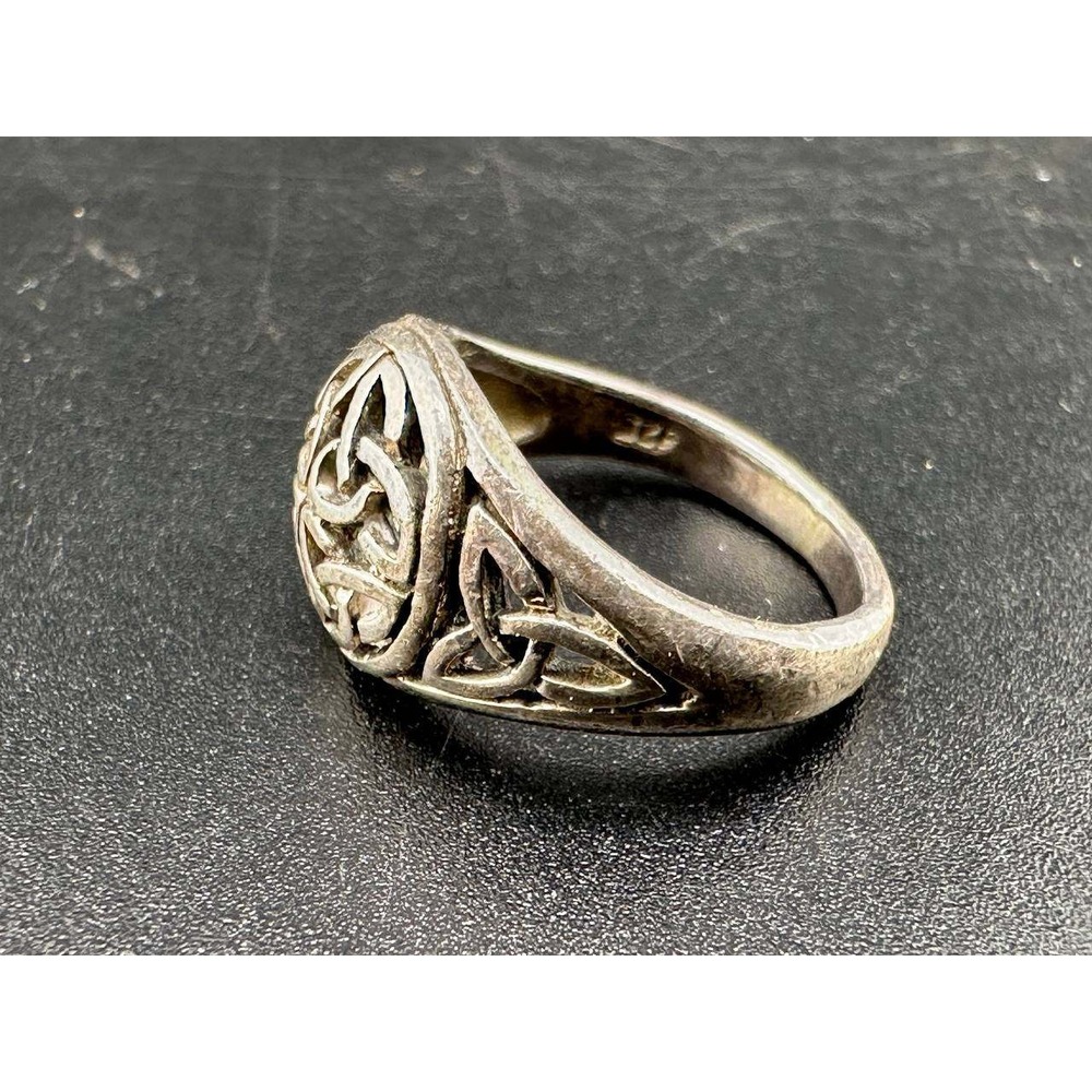 Celtic Trinity Knot Sterling Silver 925 Ring‎ Size 9 051 (47)
